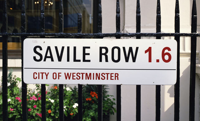 Savile Row sign